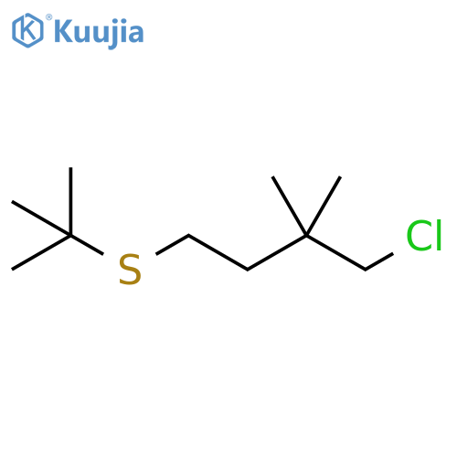 Butane, 1-chloro-4-[(1,1-dimethylethyl)thio]-2,2-dimethyl- structure