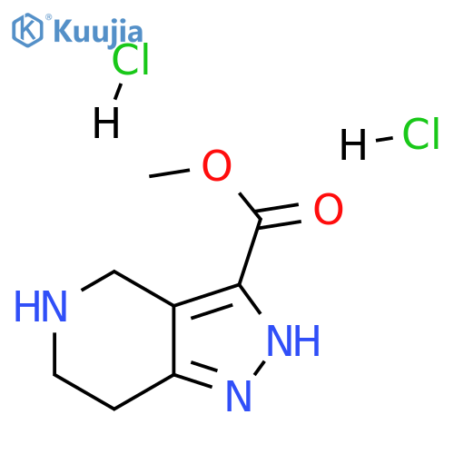 methyl 2H,4H,5H,6H,7H-pyrazolo[4,3-c]pyridine-3-carboxylate dihydrochloride structure