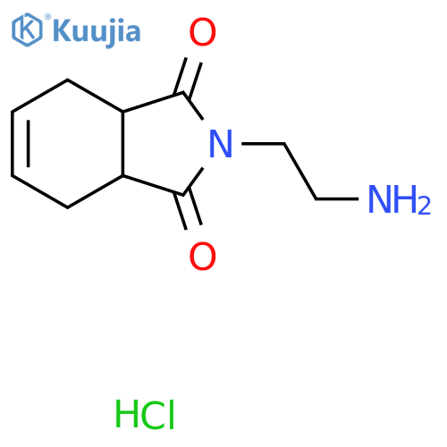 2-(2-Aminoethyl)-3a,4,7,7a-tetrahydro-1H-isoindole-1,3(2H)-dione hydrochloride structure