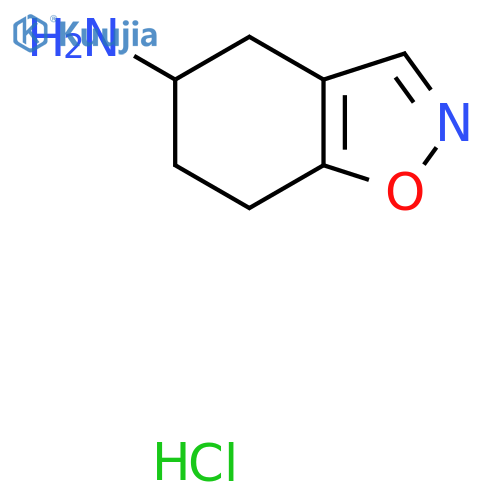 4,5,6,7-Tetrahydrobenzo[d]isoxazol-5-amine hydrochloride structure