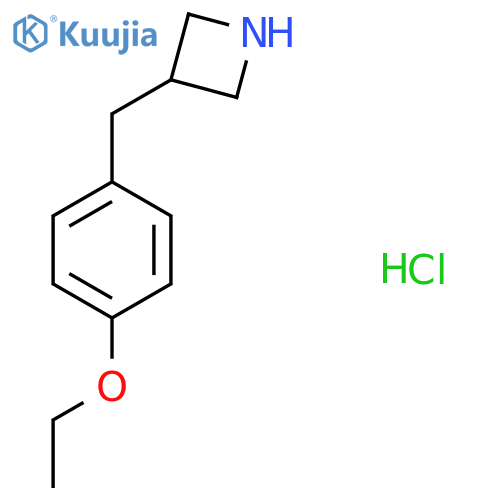 3-[(4-ethoxyphenyl)methyl]azetidine hydrochloride structure