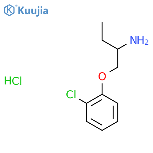 1-(2-Chlorophenoxy)butan-2-amine hydrochloride structure
