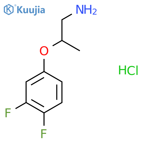 2-(3,4-Difluorophenoxy)propan-1-amine hydrochloride structure