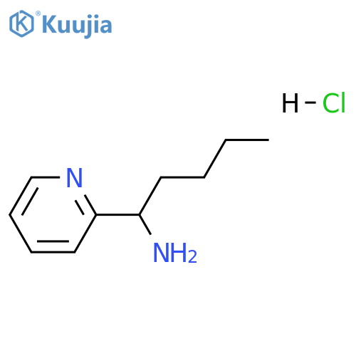 1-(pyridin-2-yl)pentan-1-amine hydrochloride structure