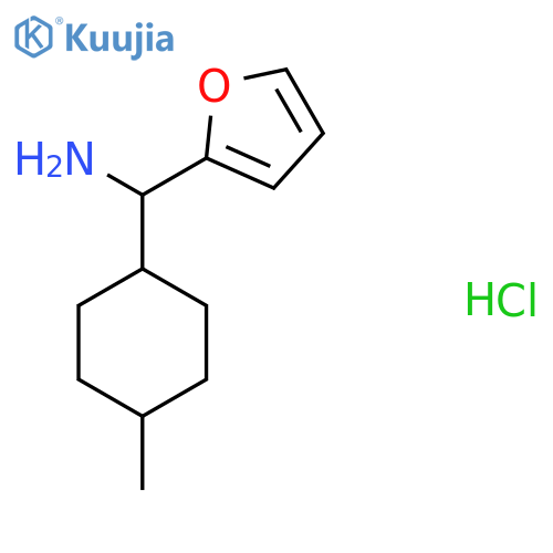 Furan-2-yl(4-methylcyclohexyl)methanamine hydrochloride structure