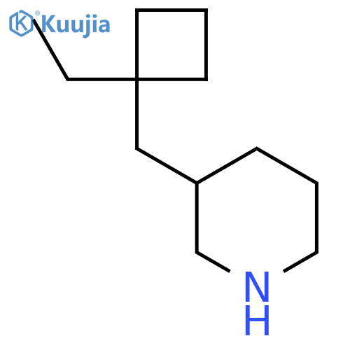 3-[(1-Ethylcyclobutyl)methyl]piperidine structure