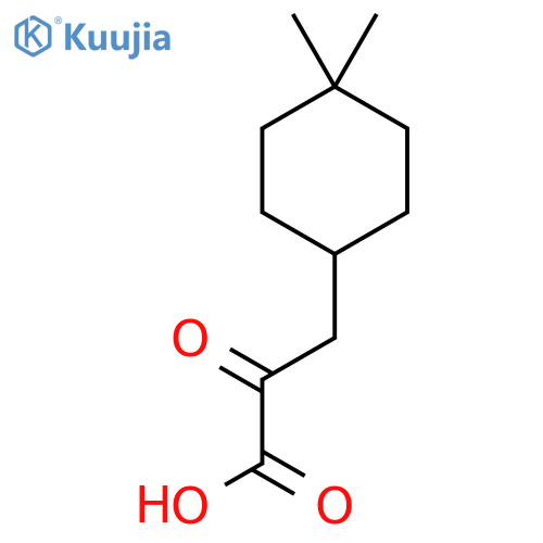 3-(4,4-Dimethylcyclohexyl)-2-oxopropanoic acid structure