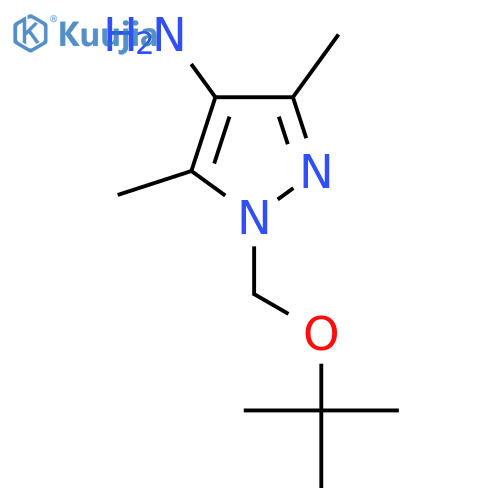 1-[(tert-Butoxy)methyl]-3,5-dimethyl-1H-pyrazol-4-amine structure