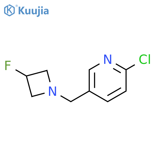 Pyridine, 2-chloro-5-[(3-fluoro-1-azetidinyl)methyl]- structure