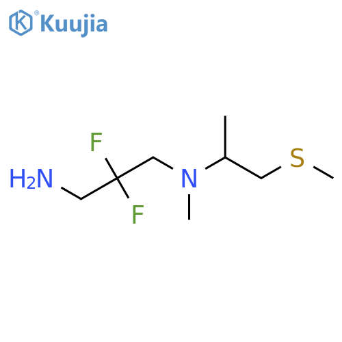 2,2-difluoro-N'-methyl-N'-(1-methylsulfanylpropan-2-yl)propane-1,3-diamine structure
