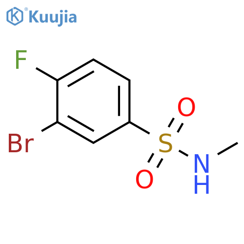 Benzenesulfonamide, 3-bromo-4-fluoro-N-methyl- structure