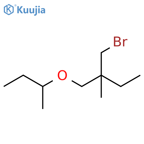 Butane, 2-(bromomethyl)-2-methyl-1-(1-methylpropoxy)- structure