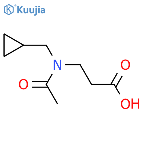β-Alanine, N-acetyl-N-(cyclopropylmethyl)- structure