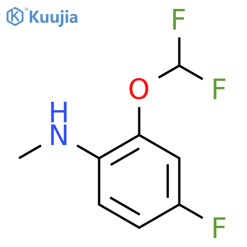 2-(difluoromethoxy)-4-fluoro-N-methylaniline structure