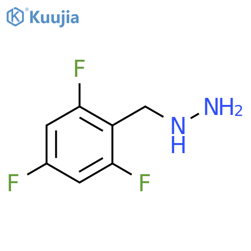 (2,4,6-trifluorophenyl)methyl]hydrazine structure