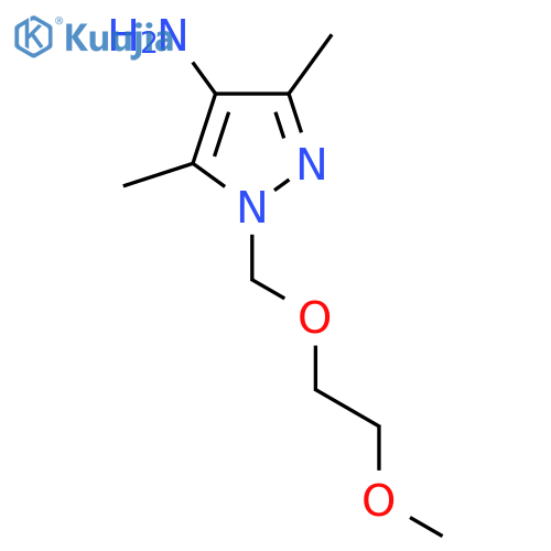 1-[(2-methoxyethoxy)methyl]-3,5-dimethyl-1H-pyrazol-4-amine structure