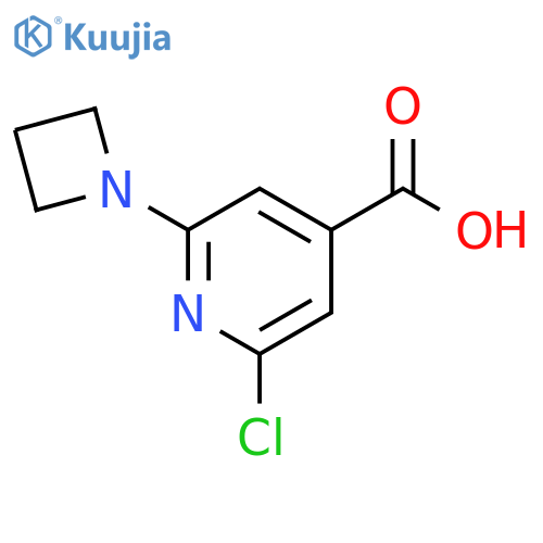 4-Pyridinecarboxylic acid, 2-(1-azetidinyl)-6-chloro- structure
