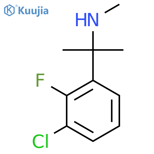[2-(3-Chloro-2-fluorophenyl)propan-2-yl](methyl)amine structure