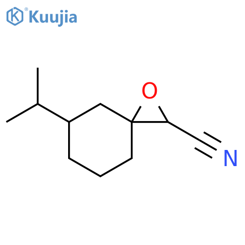 5-Propan-2-yl-1-oxaspiro[2.5]octane-2-carbonitrile structure