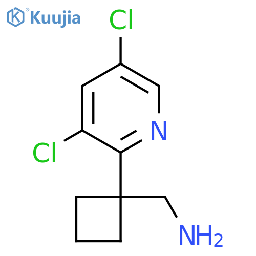 [1-(3,5-Dichloropyridin-2-yl)cyclobutyl]methanamine structure