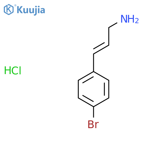 3-(4-Bromophenyl)prop-2-en-1-amine hydrochloride structure