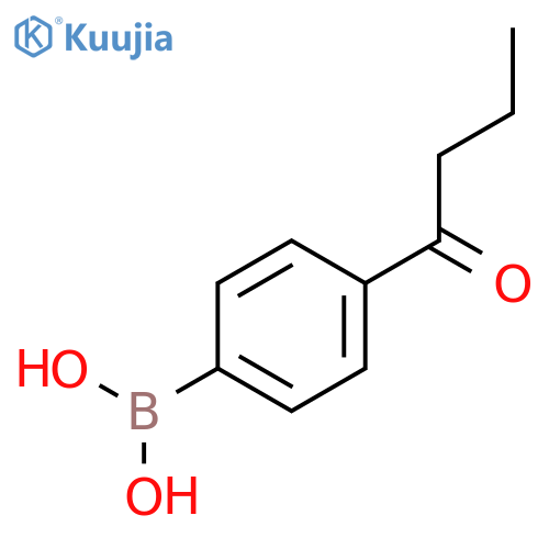 (4-Butyrylphenyl)boronic acid structure