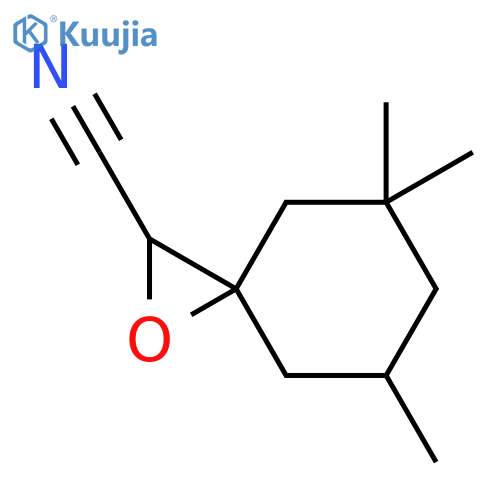 1-Oxaspiro[2.5]octane-2-carbonitrile, 5,5,7-trimethyl- structure