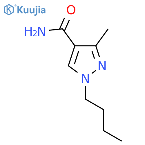 1-butyl-3-methyl-1H-pyrazole-4-carboxamide structure