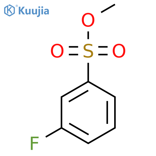 methyl 3-fluorobenzene-1-sulfonate structure