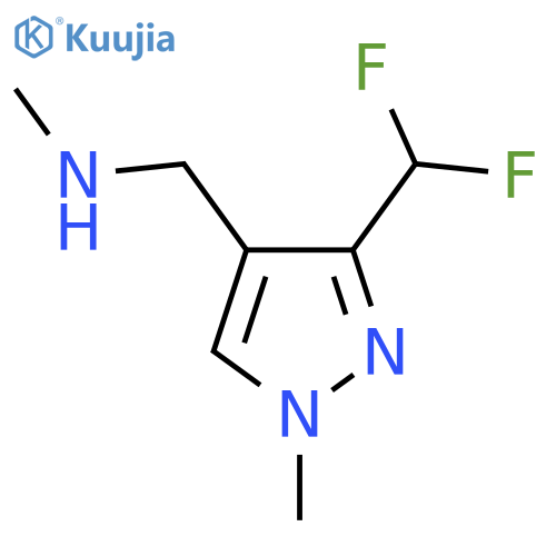 {[3-(difluoromethyl)-1-methyl-1H-pyrazol-4-yl]methyl}(methyl)amine structure