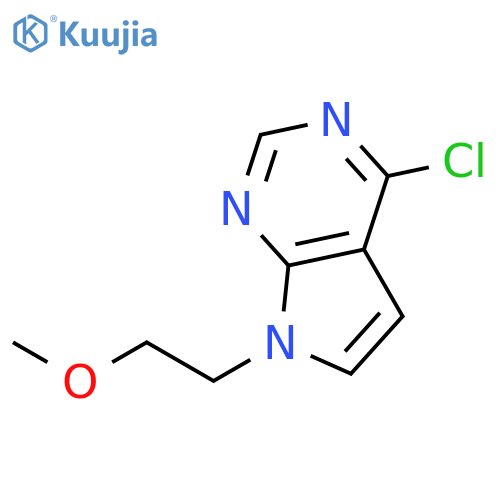 4-Chloro-7-(2-methoxyethyl)-7H-pyrrolo2,3-Dpyrimidine structure