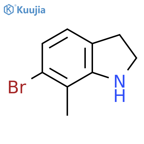 6-Bromo-7-methyl-2,3-dihydro-1h-indole structure