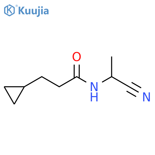 N-(1-Cyanoethyl)cyclopropanepropanamide structure