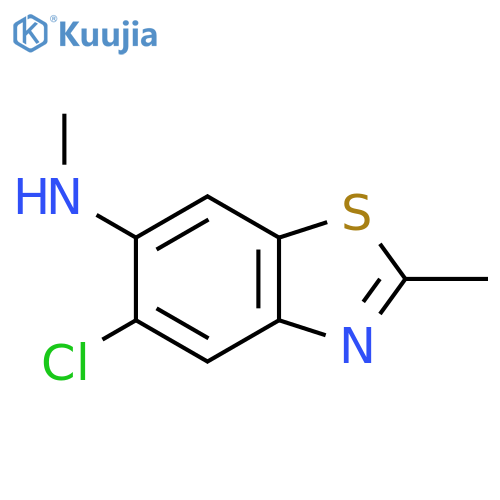 5-chloro-N,2-dimethyl-1,3-benzothiazol-6-amine structure