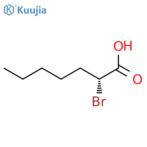 Heptanoic acid, 2-bromo-, (R)- structure