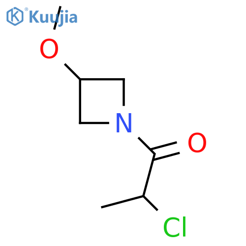 2-Chloro-1-(3-methoxyazetidin-1-yl)propan-1-one structure