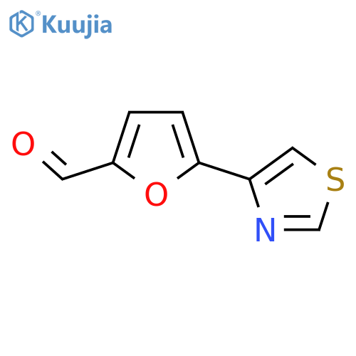 5-(1,3-Thiazol-4-yl)furan-2-carbaldehyde structure
