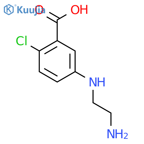 5-[(2-Aminoethyl)amino]-2-chlorobenzoic acid structure