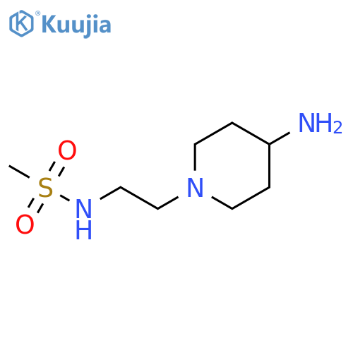 Methanesulfonamide, N-[2-(4-amino-1-piperidinyl)ethyl]- structure