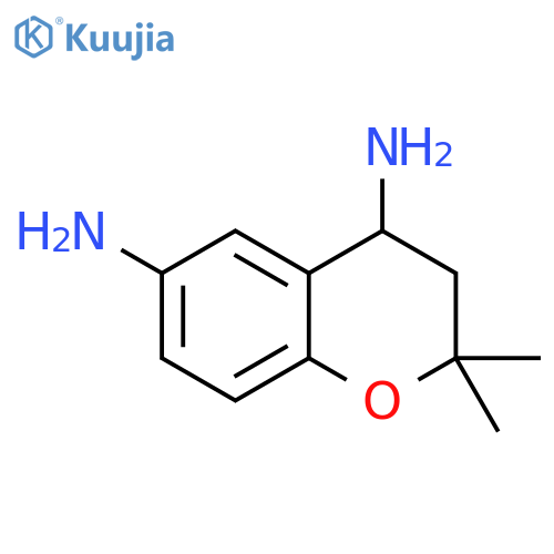 2H-1-Benzopyran-4,6-diamine, 3,4-dihydro-2,2-dimethyl- structure