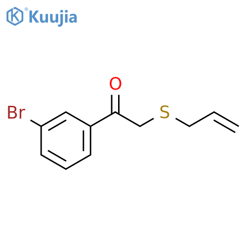 Ethanone, 1-(3-bromophenyl)-2-(2-propen-1-ylthio)- structure