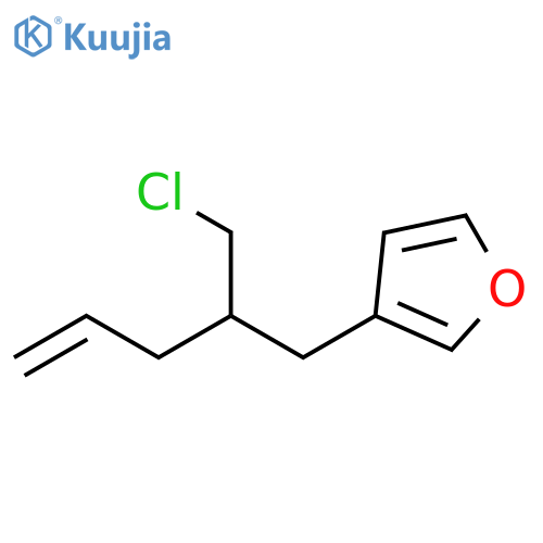 Furan, 3-[2-(chloromethyl)-4-penten-1-yl]- structure