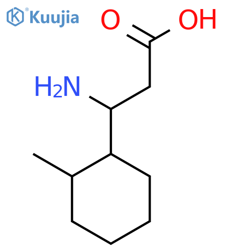 3-Amino-3-(2-methylcyclohexyl)propanoic acid structure