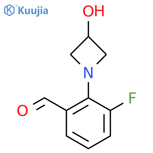 3-Fluoro-2-(3-hydroxyazetidin-1-yl)benzaldehyde structure