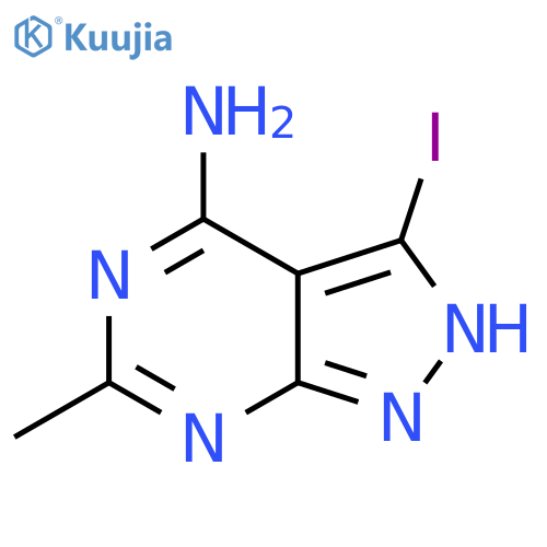 3-Iodo-6-methyl-1H-pyrazolo[3,4-d]pyrimidin-4-amine structure