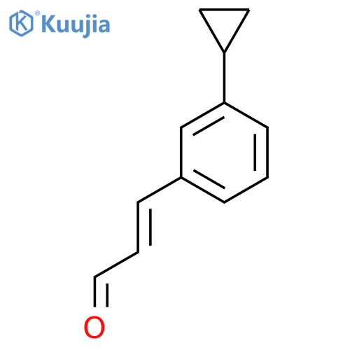 3-(3-Cyclopropylphenyl)prop-2-enal structure