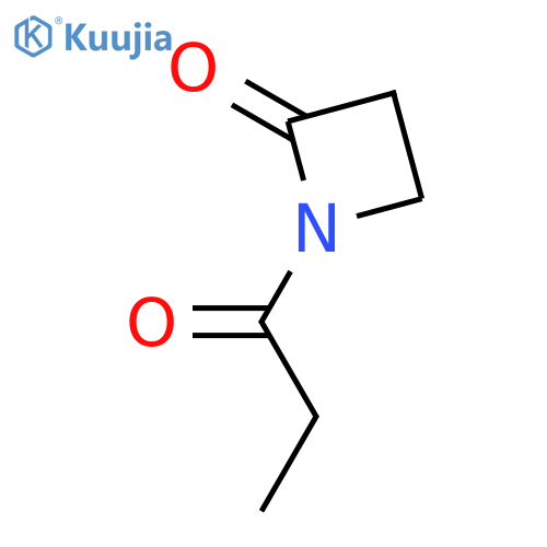 2-Azetidinone,1-(1-oxopropyl)- structure