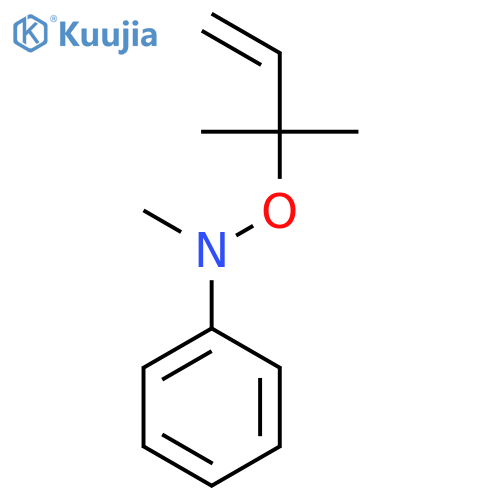 Benzenamine, N-[(1,1-dimethyl-2-propenyl)oxy]-N-methyl- structure