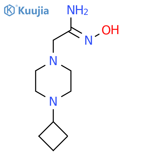 (Z)-2-(4-cyclobutylpiperazin-1-yl)-N'-hydroxyacetimidamide structure