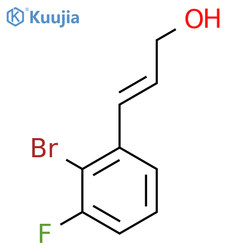 3-(2-bromo-3-fluorophenyl)prop-2-en-1-ol structure
